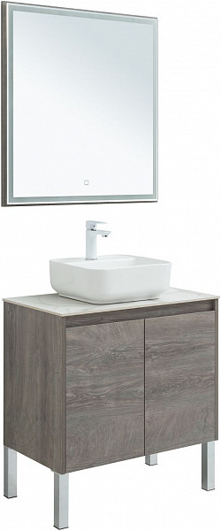 Мебель для ванной Aquanet Nova Lite 75 дуб рошелье (2 дверцы) 00302536