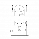 Раковина Bocchi Etna моноблок 1162-005-0125 черная