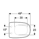 Крышка-сиденье Geberit (Keramag) Citterio 500.540.01.1 с микролифтом