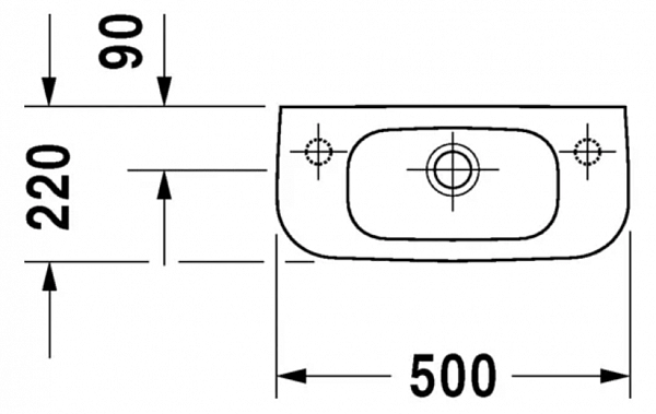 Раковина Duravit D-Code 07065000092