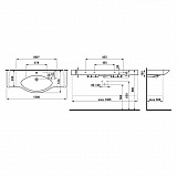 Раковина Laufen Palace 8.1170.6.000.104.1 150 см