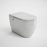 Унитаз GR-PR-5502 impuls (570*360*450) БЕЛЫЙ напольный с тонкой крышкой, 1 место