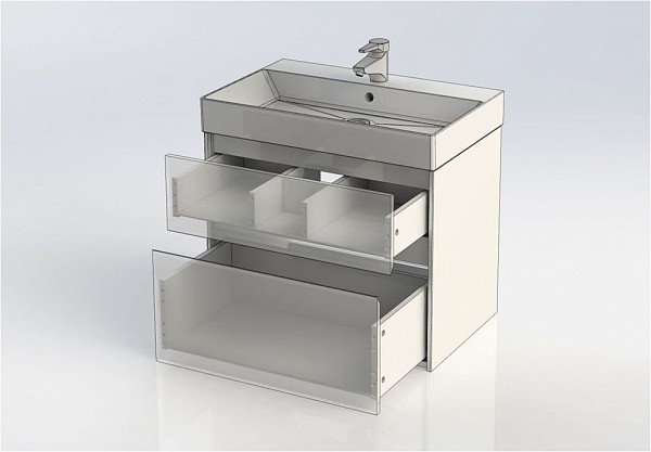 Тумба под раковину Aquanet Бруклин 70 белый 00203959