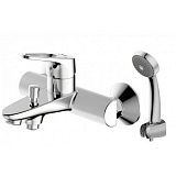 Смеситель для ванны с коротким изливом с аксессуарами Bravat Drop-D F648162C-B-RUS