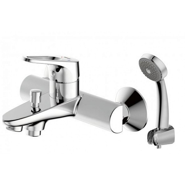 Смеситель для ванны с коротким изливом с аксессуарами Bravat Drop-D F648162C-B-RUS
