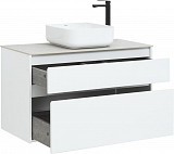 Тумба под раковину Aquanet Nova Lite 100 белый (2 ящика) 00242581