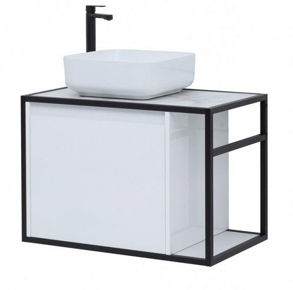 Тумба под раковину Aquanet Nova Lite Loft 75 L белый 00261650