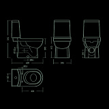 Унитаз-компакт Sanita Luxe Next  Slim NXTSLCC01150622