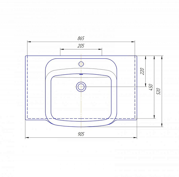Тумба под раковину Corozo Айрон 90 с корзиной, черный/белый SD-00000412