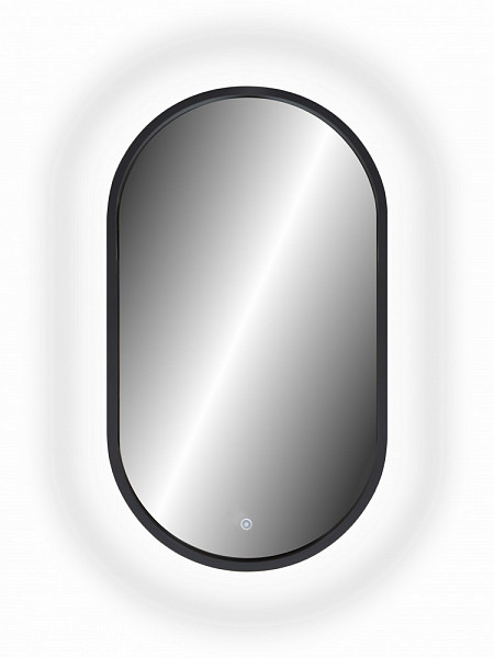 Зеркало Континент "Prime Black Led" 450х800 в МДФ раме