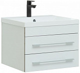 Тумба под раковину Aquanet Верона 58 белый (подвесная 2 ящика) 00176667
