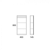 Зеркальный шкаф Runn 40 с LED подсветкой