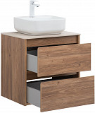 Тумба под раковину Aquanet Nova Lite 60 дуб шоколадный (2 ящика) 00287879