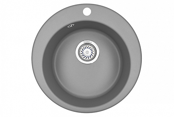 Мойка кухонная Granula круглая кварц 4801, АЛЮМИНИУМ