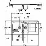 Мойка кухонная Grohe K300 31564SD0
