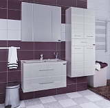 Зеркальный шкаф Стандарт 90, трельяж, фацет Санта 113017