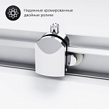 W90G-404-120280-MT Gem Twin Slide 120x80. Душевое ограждение,120x80, профиль мат хром, стекло прозра