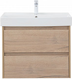 Тумба под раковину Aquanet Nova Lite 75 дуб крафт (2 ящика) 00287902