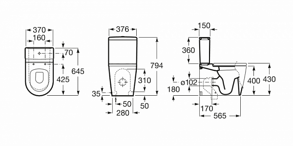 Бачок Roca Inspira 341520000