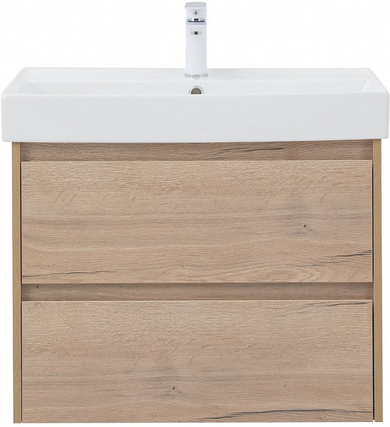 Тумба под раковину Aquanet Nova Lite 75 дуб крафт (2 ящика) 00287902