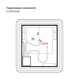 Зеркало 60 см, Cloud, IDDIS, CLO6000i98