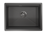 KS-6045U, ГРАФИТ МАТОВЫЙ, стальная кухонная мойка KITCHEN SPACE