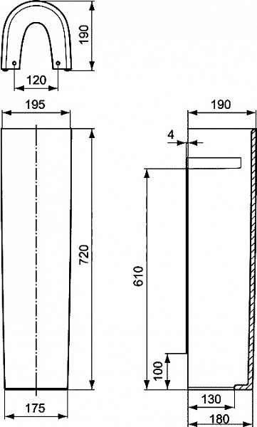Пьедестал для раковины Ideal Standard Connect E797301