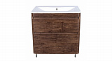Тумба напольная Style line Атлантика 60, Люкс старое дерево, под раковину, PLUS