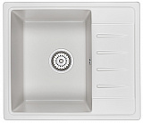 Мойка кухонная Granula прямоугольная кварц 5803, БЕЛЫЙ