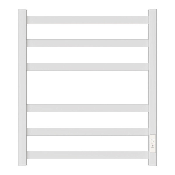 Полотенцесушитель электрический Point Меркурий PN83856W П6 500x600, диммер справа, белый