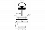 Выпуск с пробкой McAlpine MRSKW2 выход 1 1/2"