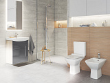 Унитаз подвесной Cersanit CARINA Clean On S-MZ-CARINA-XL-COn-S-DL-w с сиденьем