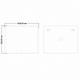 Зеркало AZARIO Valeria 1000х800, влагостойкое, с подсветкой (CS00064488)