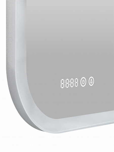 Зеркало Континент "Bliss Led" 1000х700 с увеличительным зеркалом, часами