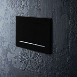 Клавиша смыва Geberit Sigma 30 115.883.KM.1 черный, хром глянец