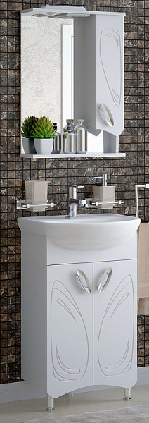 Тумба под раковину Corozo Лидер 50 белая SD-00000318