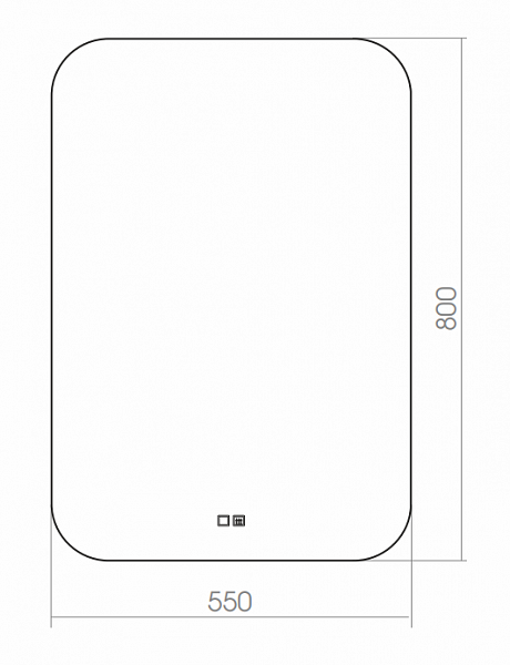 Зеркало Silver Mirrors Pallada 55х80 см LED-00002272