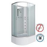 Душ.каб. NG-2310-14RBKG (1200х800х2000) высокий поддон(40см) стекло МАТОВОЕ 4 места