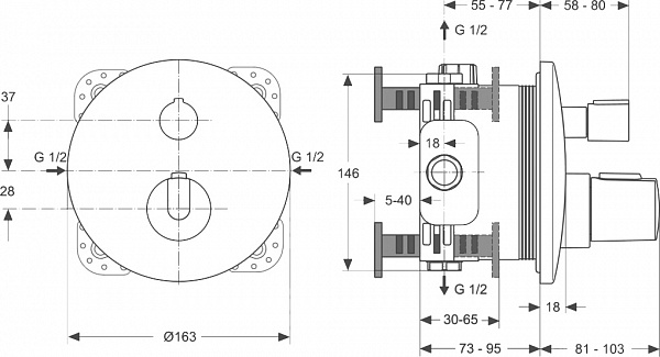 Набор Ideal Standard Ceratherm BD006XC