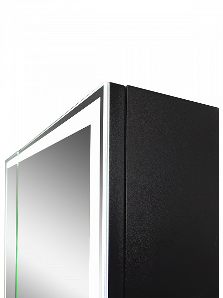 Зеркало-шкаф Континент "Mirror Box black Led" 600х800