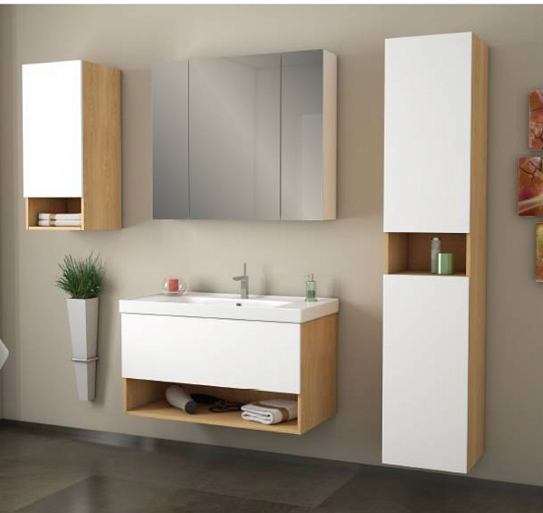 Пенал Dreja Perfecto, белый глянец, 35 см