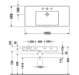 Раковина Duravit Vero 0329100000 105 см
