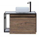 Тумба под раковину Aquanet Nova Lite Loft 90 R дуб рустикальный 00261659