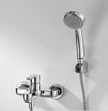 Смеситель для ванны c коротким изливом с аксессуарами Bravat Eco-D F693158CB