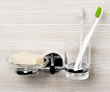 Держатель стакана и мыльницы Wasserkraft Rhein K-6226