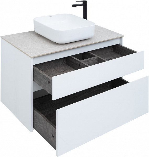 Тумба под раковину Aquanet Nova Lite 90 белый (2 ящика) 00242268