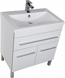 Тумба под раковину Aquanet Верона 75 белый (напольная 1 ящик 2 дверцы) 00182706