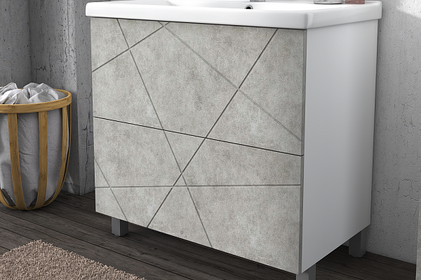 Тумбы VIGO Geometry 2-800 бетон (под ум Миранда)