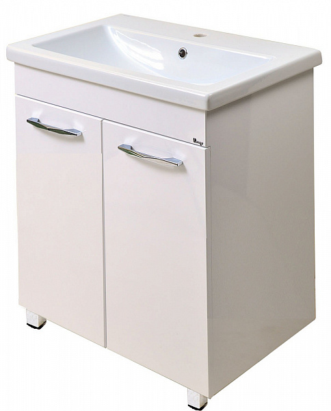 Тумба Emmy Рокард 70х70 с раковиной Соmo (Две двери)