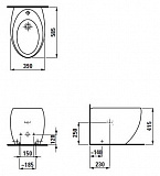 Биде напольное Laufen Alessi One 8.3297.1.400.304.1